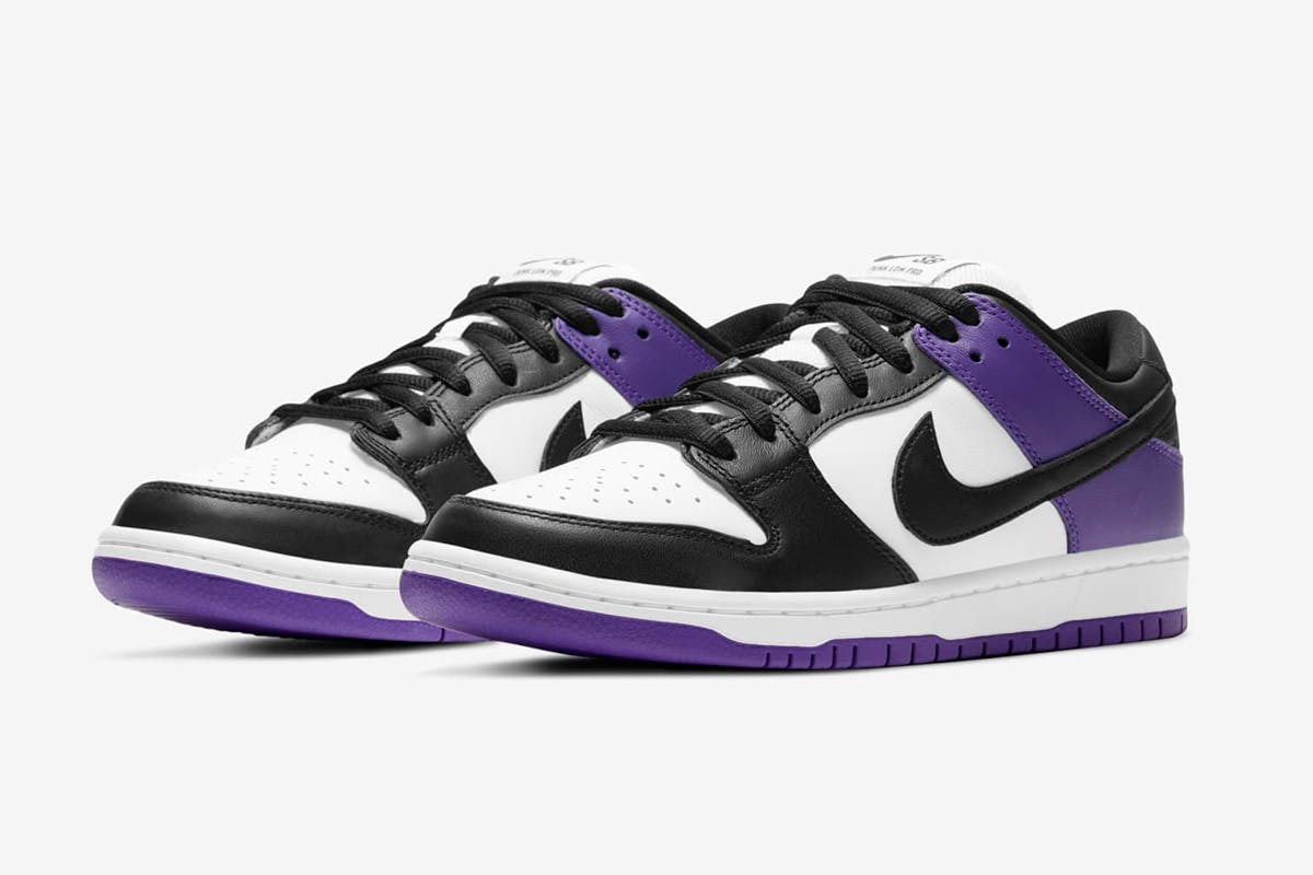 purple nike dunks